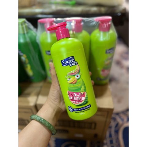 HCM- Sữa tắm, gội, xả Suave Kids 3 in 1Mỹ 700ml - Mẫu Mới