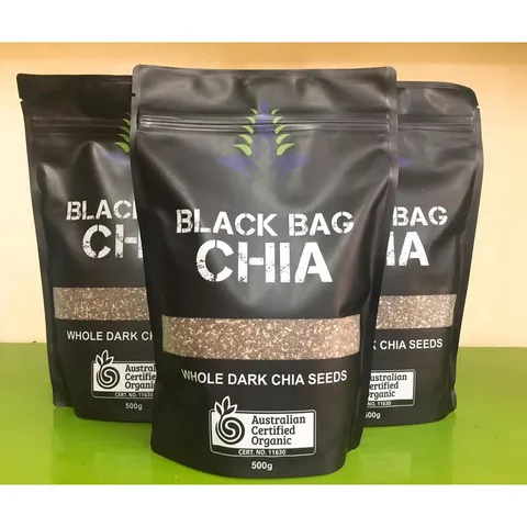 HCM - Hạt chia Úc Black Bag Chia Whole Dark Chia Seeds 500g