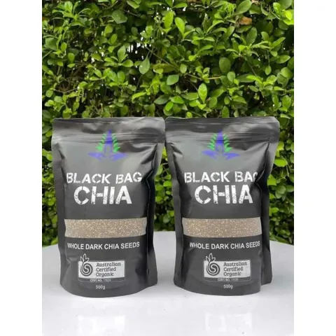 HCM - Hạt chia Úc Black Bag Chia Whole Dark Chia Seeds 500g