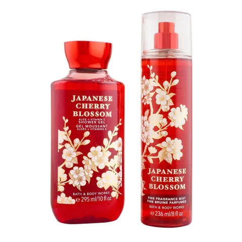 Gel tắm / Xịt Thơm Body Bath and Body Works Japanese Cherry Blossom chai 295ml
