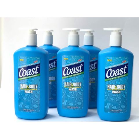 Sữa Tắm Gội Coast 2IN1 Hair & Body Wash 532ml I 946ml - Xà Bông Cục Coast (chọn phân loại)