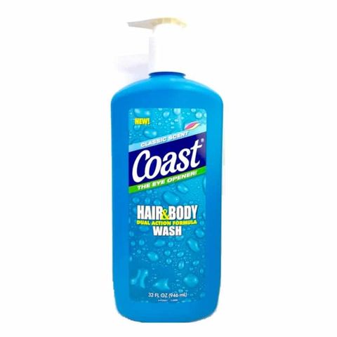 Sữa Tắm Gội Coast 2IN1 Hair & Body Wash 532ml I 946ml - Xà Bông Cục Coast (chọn phân loại)