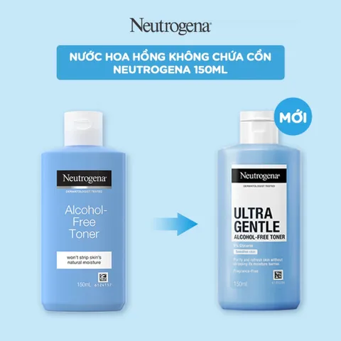 Nước Hoa Hồng cân bằng không cồn Neutrogena Ultra Gentle Alcohol-Free Toner 150ml