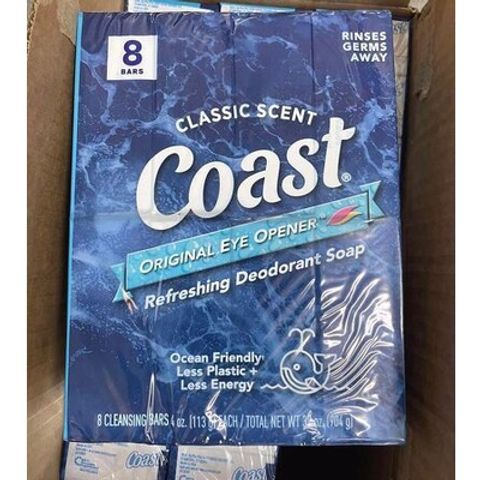Lốc 8 Cục Xà Bông Coast Mỹ 113g