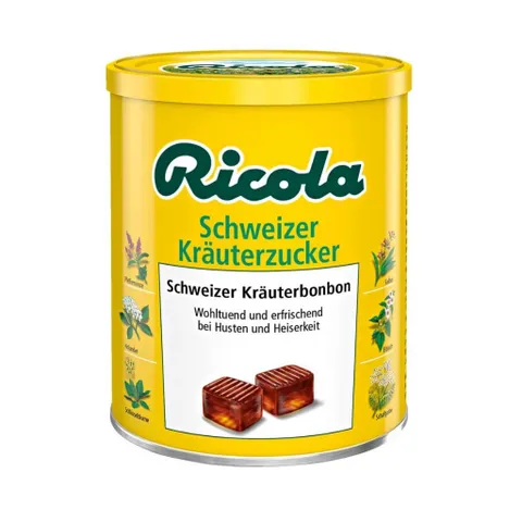 Kẹo ngậm thảo dược Ricola Original Đức hộp 180 viên giảm ho, khàn giọng 250g