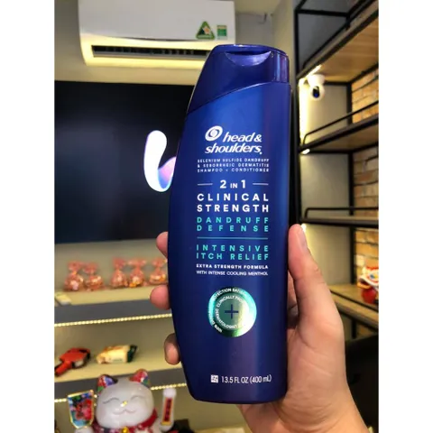 Dầu Gội Head Mỹ Giảm Gàu,Nấm, Dầu Gội Head & Shoulders Clinical Strength 400ml (Bill Mỹ)