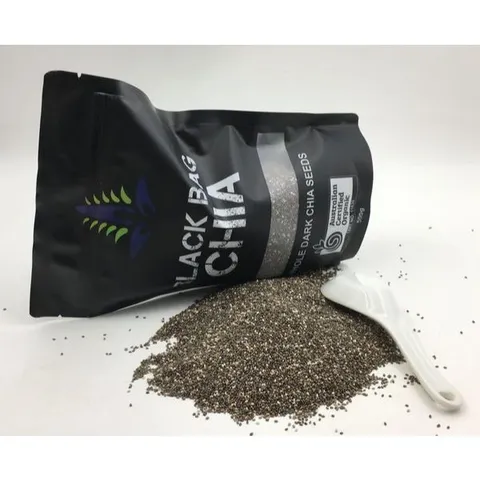 Combo 5 Gói Hạt chia Úc Black Bag Chia Whole Dark Chia Seeds 500g (Sỉ)