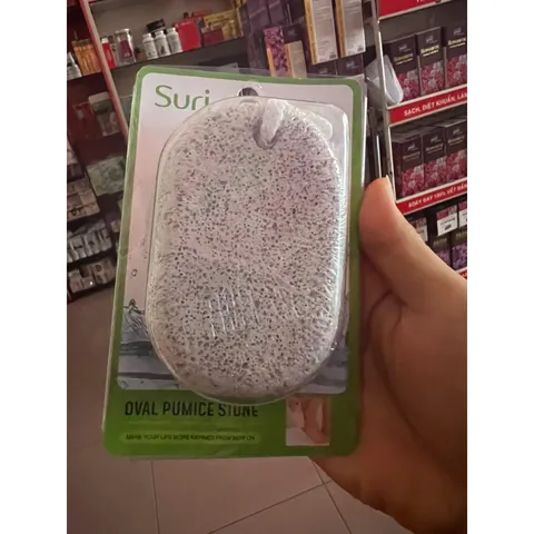 Đá Chà Chân Bọt Biển Chà Gót Chân Suri Mira Oval Pumice Stone Hàn Quốc