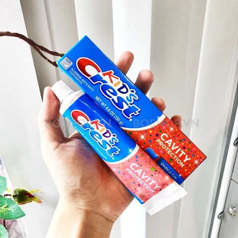 Kem Đánh Răng Crest Kids Cavity Protection An Toàn Cho Bé 130g (USA)