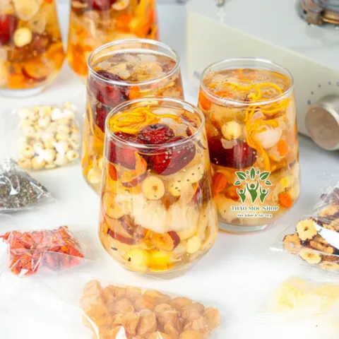 400g SET Chè Dưỡng Nhan Tuyết Yên Nhựa Đào 12 Vị Tâm An food