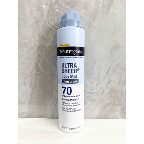 Xịt Chống Nắng hằng ngày SPF70 Neutrogen.a Sunscreen Broad Spectrum 141g của Mỹ