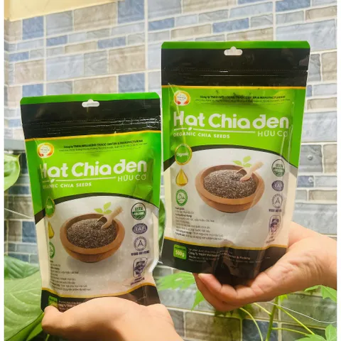 Sỉ - Combo 10 Gói Hạt Chia Đen Úc Black Bag 500g Thanh Nhiệt Pha Nước Mát