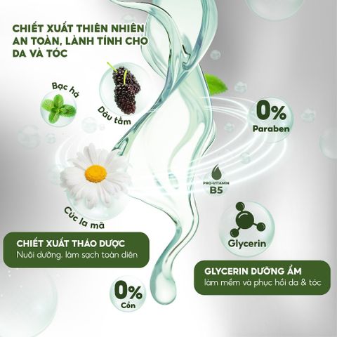 Sữa Tắm Gội và Rửa Mặt 3 in 1 SHINEMEN cho Nam - Hương Nước Hoa Mint-Man 50ml, Dưỡng Da và Tóc Dành Cho Nam Giới