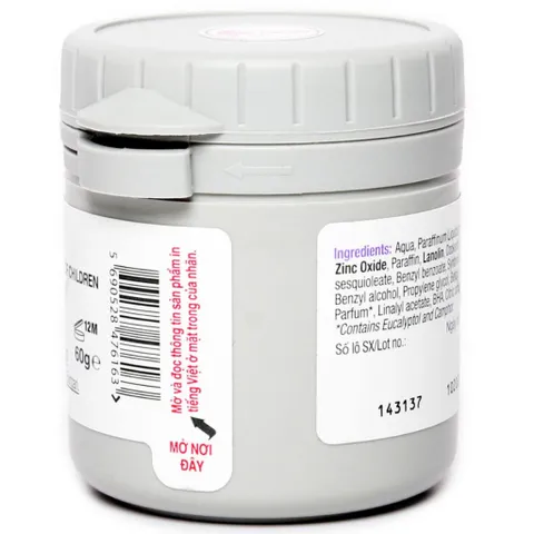Kem Hăm Sudocrem 60g – Dưỡng Ẩm, Làm Dịu Da, Giảm Kích Ứng, An Toàn Cho Em Bé