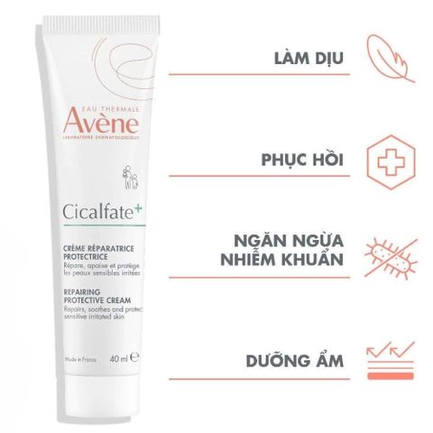 Kem Tái Tạo Da Avene Cicalfate 40ml - Hồi Phục, Làm Lành Sẹo, Giảm Thâm, Chống Kích Ứng, Phù Hợp Mọi Loại Da