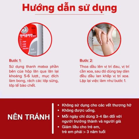 Dầu Xoa Bóp Hàn Quốc 100ml - Giảm Mỏi Cơ Thể, Làm Dịu Khớp, Phục Hồi Nhanh Chóng Sau Khi Tập Luyện hoặc Lao Động