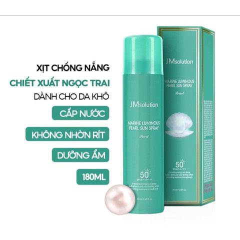 Xịt Chống Nắng Toàn Thân JM Solution SPF50+ PA++++ 180ml - Dưỡng Ẩm, Nâng Tone, Bảo Vệ Da Khỏe Mạnh, Không Nhờn Rít