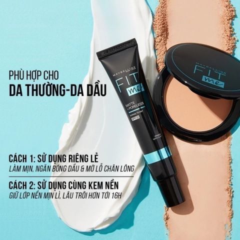 Kem Lót Kiềm Dầu Maybelline 30ml – Mịn Lì, Lâu Trôi, Làm Mờ Lỗ Chân Lông, SPF 20, Phù Hợp Cho Da Dầu và Hỗn Hợp
