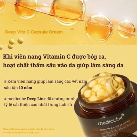 Kem Dưỡng Da Medicube Viên Nang 55g - Deep Vita C & PDRN Pink Collagen - Dưỡng Sáng, Tái Tạo, Ngăn Ngừa Lão Hóa Toàn Diện