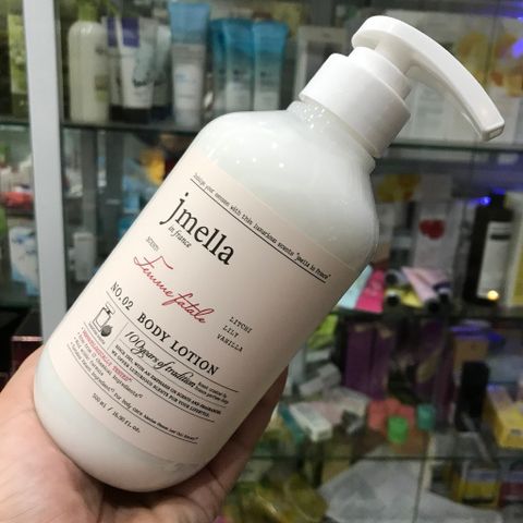 Sữa Dưỡng Thể Hương Nước Hoa Jmella In France 500ml - Dưỡng Ẩm, Lưu Hương Lâu Dài, Chiết Xuất Từ Hoa Hồng, Bơ Hạt Mỡ