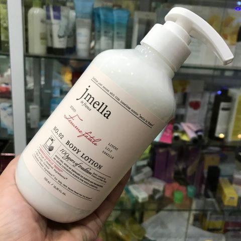 Sữa Dưỡng Thể Hương Nước Hoa Jmella In France 500ml - Dưỡng Ẩm, Lưu Hương Lâu Dài, Chiết Xuất Từ Hoa Hồng, Bơ Hạt Mỡ