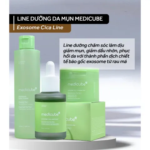 Bộ Line Dưỡng Medicube Exosome Cica – Làm Dịu, Giảm Mụn, Phục Hồi Da Nhạy Cảm, Dưỡng Ẩm, Căng Mịn