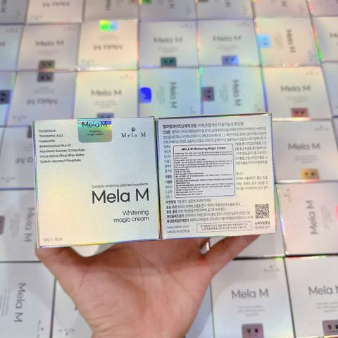 Kem Dưỡng Trắng Mela M Whitening Magic Cream 50g - Làm Mờ Thâm Nám, Tàn Nhang, Cải Thiện Làn Da Mịn Màng và Rạng Rỡ