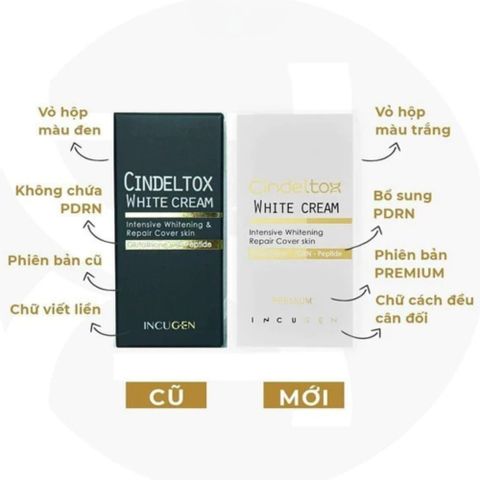 Kem Truyền Trắng Da Cindeltox Premium 50ml - Dưỡng Trắng An Toàn, Tăng Cường Độ Sáng, Phục Hồi Da, Dành Cho Mọi Loại Da
