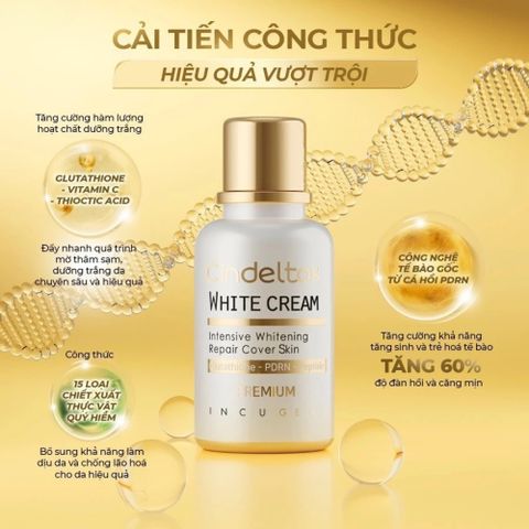 Kem Truyền Trắng Da Cindeltox Premium 50ml - Dưỡng Trắng An Toàn, Tăng Cường Độ Sáng, Phục Hồi Da, Dành Cho Mọi Loại Da