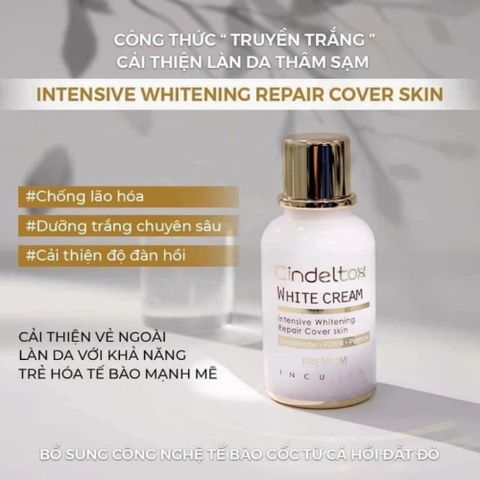 Kem Truyền Trắng Da Cindeltox Premium 50ml - Dưỡng Trắng An Toàn, Tăng Cường Độ Sáng, Phục Hồi Da, Dành Cho Mọi Loại Da