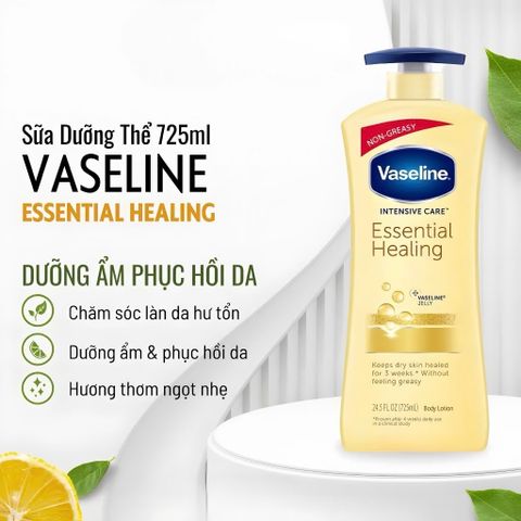 Sữa Dưỡng Thể Làm Trắng Da Vaseline Healthy Bright Vitamin B3 725ml – Dưỡng Ẩm, Sáng Mịn