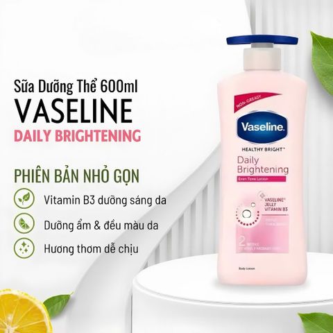 Sữa Dưỡng Thể Làm Trắng Da Vaseline Healthy Bright Vitamin B3 725ml – Dưỡng Ẩm, Sáng Mịn