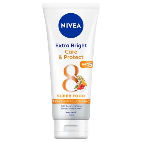 Tinh Chất Dưỡng Thể Nivea 50x Serum 180ml - Dưỡng Trắng Sâu Ban Ngày & Ban Đêm, Bảo Vệ Da Tối Ưu, Chống Nắng SPF50