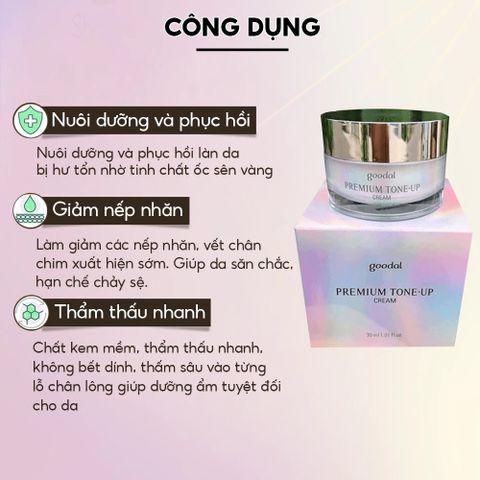 Kem Dưỡng Trắng Da Goodal Premium Snail 30ml - Chiết Xuất Ốc Sên, Sáng Da, Phục Hồi Da Hư Tổn, Giữ Ẩm, Chống Lão Hóa