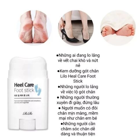 Thanh Lăn Dưỡng Chân Rire Heel Care Foot Stick - Phục Hồi Gót Nứt Nẻ, Dưỡng Ẩm Hiệu Quả với Bơ Hạt Mỡ và Dầu Trà Trà