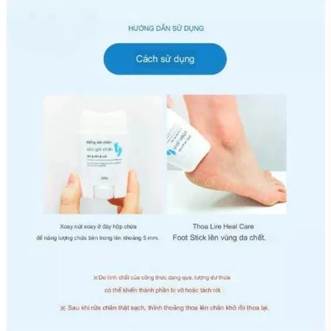 Thanh Lăn Dưỡng Chân Rire Heel Care Foot Stick - Phục Hồi Gót Nứt Nẻ, Dưỡng Ẩm Hiệu Quả với Bơ Hạt Mỡ và Dầu Trà Trà