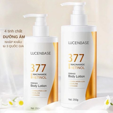 Sữa Dưỡng Thể Lucenbase 377 Niacinamide Retinol Essence Body Lotion 250g 387589