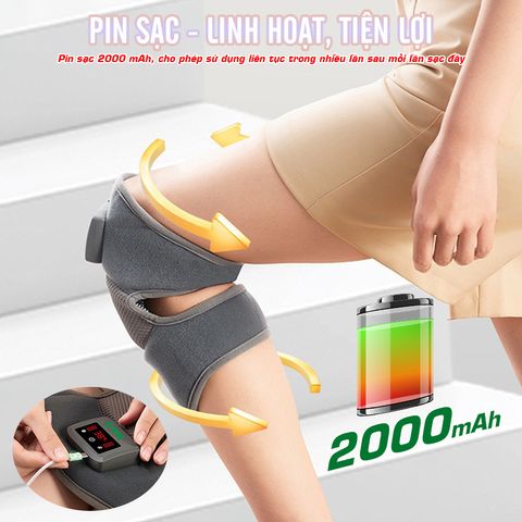 Máy Massage Đầu Gối Nikio NK-185D - Công Nghệ Massage Rung Nóng Giảm Đau, Thiết Kế Tiện Lợi Cho Người Cao Tuổi và Vận Động Viên