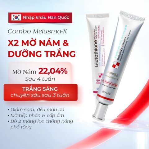Combo Kem Mờ Nám Trắng Da Melasma-X 3D - Giảm Nám, Dưỡng Trắng, Ngừa Lão Hóa - Sản Phẩm Chăm Sóc Da Cao Cấp Hàn Quốc