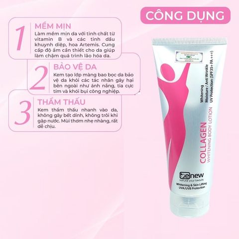 Kem Dưỡng Thể Collagen Whitening Benew Dưỡng Ngày 200ml – Cho Làn Da Mịn Màng, Rạng Rỡ Tự Nhiên