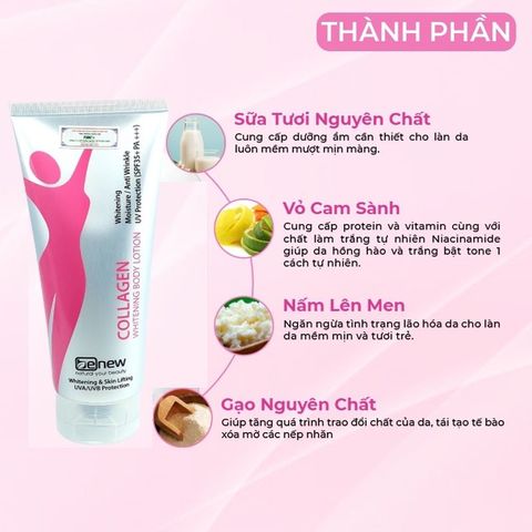 Kem Dưỡng Thể Collagen Whitening Benew Dưỡng Ngày 200ml – Cho Làn Da Mịn Màng, Rạng Rỡ Tự Nhiên
