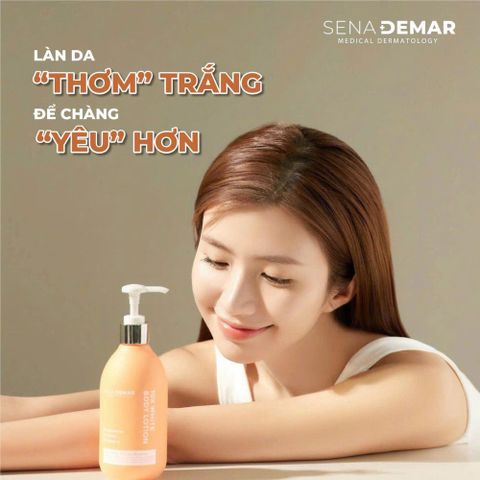 Kem Dưỡng Thể SenaDemar 10x White Body Lotion Dưỡng Trắng Da, Cấp Ẩm, Săn Chắc, Làm Mờ Thâm Nám