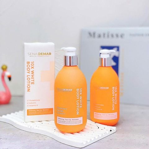 Kem Dưỡng Thể SenaDemar 10x White Body Lotion Dưỡng Trắng Da, Cấp Ẩm, Săn Chắc, Làm Mờ Thâm Nám