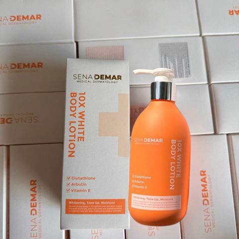 Kem Dưỡng Thể SenaDemar 10x White Body Lotion Dưỡng Trắng Da, Cấp Ẩm, Săn Chắc, Làm Mờ Thâm Nám