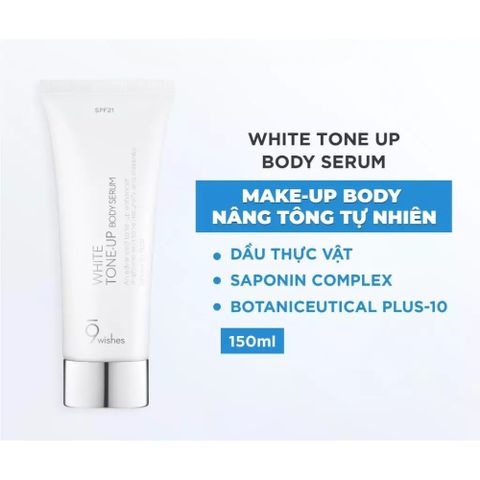 Tinh Chất Kem Dưỡng Sáng & Nâng Tone Da Toàn Thân 9 Wishes White Tone-up Body Serum - 150ml 387633