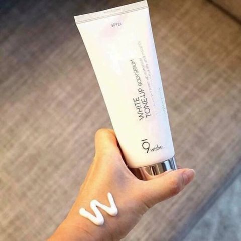 Tinh Chất Kem Dưỡng Sáng & Nâng Tone Da Toàn Thân 9 Wishes White Tone-up Body Serum - 150ml 387633