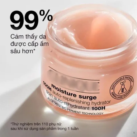 Kem Dưỡng Ẩm Clinique Moisture Surge 100-Hour Gel-Creme 50ml - Cấp ẩm cho mọi loại da, làm dịu và phục hồi da nhạy cảm