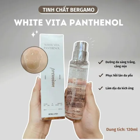 Tinh Chất Dưỡng Da Bergamo 24K Gold Bakuchiol Premium & White Vita Panthenol Premium Essence 120ml