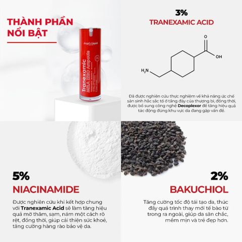 Tinh Chất Serum Giảm Thâm Nám Angel's Liquid Mela Zero Ampoule Đỏ/Trắng 30ml - Làm Sáng Da, Giảm Nám, Dưỡng Ẩm, Phục Hồi Da Tổn Thương