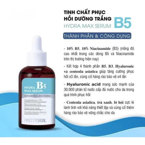 Tinh Chất Serum B5 Prettyskin Hydra B5 Max 50ml – Phục Hồi Da, Dưỡng Ẩm 387714